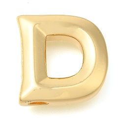Letter D Стойки обшивки латунные подвески, долговечный, без кадмия и без свинца, подвески с буквой az~z, Буква D, 17.5x17.5x5.5 мм, отверстие : 3.5x2 мм