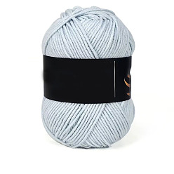 Гейнсборо 4 пряжа из молочного акрилового волокна для тафтинговых ковриков, пряжа амигуруми, пряжа для вязания крючком, для свитера, шапки, носков, детских одеял, светло-серые, 2.5 мм, около 113.74 ярдов (104 м) / моток