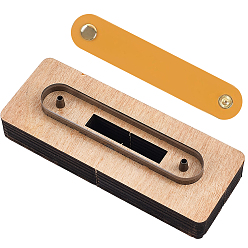 пшеница Шаблон для деревянного инструмента с фиксированной доской, ступица, резец, штамп, прямоугольные, цвет пшеницы, 47x125x17.5~24.5 мм