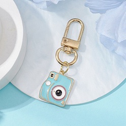 Другие Подвески из сплава с эмалью, Поворотные застежки-брелки для украшения сумок, камера, 58 мм