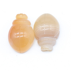 Red Agate Резные фигурки целебных жуков из натурального красного агата, Украшения из камня с энергией Рейки, 25x17.5 мм