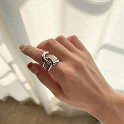 Нержавеющая Сталь Цвет 304 кольца из нержавеющей стали для женщин, цвет нержавеющей стали, размер США 7 (17.3 мм)