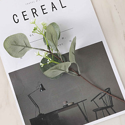 Зеленый Пластиковый искусственный лист, для вазы цветочная композиция украшение свадебного букета, зелёные, 285 мм