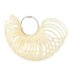 Белый 23шт. пластиковые измерители размера запястья, браслет калибр калибра браслета, инструменты для измерения размера запястья ювелирных изделий, белые, 5.75~9.2x4.55~8.1x0.3 см