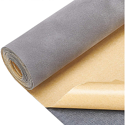 Gray Self-adhesive PU Leather, Frosted, Sofa Patches, Car Seat, Bed Leather Repair Subsidies, Gray, 136x30.2x0.1cm