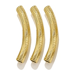Золотой 304 стальные изогнутые шарики из нержавеющей трубки, золотые, 37x5 мм, отверстие : 3 мм.