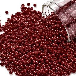 (45) Opaque Pepper Red Тохо 11/0 круглые бусины, японский бисер, (45) непрозрачный перец красный, 2.2 мм, отверстие : 0.8 мм, Около 1103 шт / 10 г