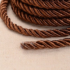 Saddle Brown Twisted Nylon Thread, Saddle Brown, 5mm, about 18~19yards/roll(16.4m~17.3m/roll)