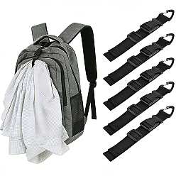 Negro 6unidades de correas de almacenamiento de nailon, con hebilla de PP, negro, 220x33x6.5 mm