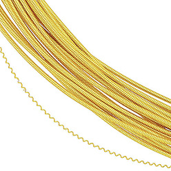 Gold 50g French Wire Gimp Wire, Flexible Copper Wire, Metallic Thread for Embroidery Projects and Jewelry Making, Gold, 18 Gauge(1mm)