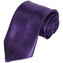 Индиго Полиэстеровые галстуки для мужчин, галстук чистого цвета, индиговые, 1494x82x1.5 мм