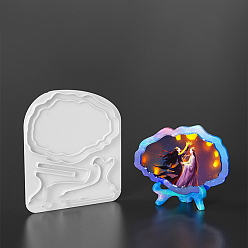 Cloud Силиконовые формы для фоторамок своими руками, формы для литья смолы, инструменты для производства глиняных ремесел, облако, 215x185x9 мм
