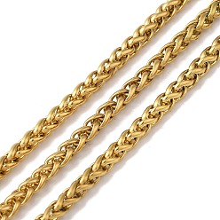 Золотой Ионное покрытие (ip) 304 звенья цепи из нержавеющей стали, несварные, с катушкой, килевая цепь, золотые, 3 мм