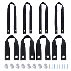 Черный Строп для лестницы понтонного катера, В комплект лодочных аксессуаров входят: 201 крышка из нержавеющей стали, заглушки для мебельных винтов, с пластиковыми инструментами для поиска и хранения полиэстера, чёрные