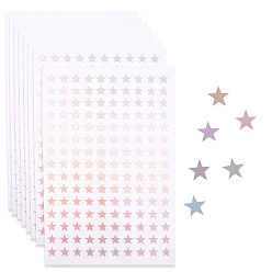 Звезда Лазерные наклейки для домашних животных из пластика, звезда, 213x142x0.1 мм, наклейка: 10x10 мм