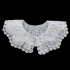 Белый Воротники из полиэфирного кружева, отделка декольте, аксессуары для одежды diy, белые, 400x1 мм, внутренний диаметр: 153 мм