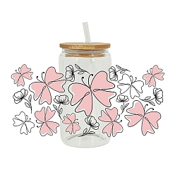 Pink Пленка для переноса бабочек, термотрансферные виниловые наклейки с горячим нагревом для чашки, розовые, 110x230 мм