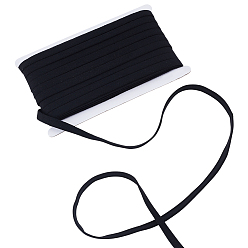 Черный 1 комплект нейлоновых каркасных вставок, лента для замены бюстгальтера на косточках, с картонной карточкой, для пошива аксессуаров, чёрные, 10.5 мм, 20 ярдов / пачка