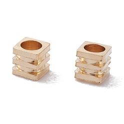 Real 24K Gold Plated Brass Beads, Long-Lasting Plated, Cube, Real 24K Gold Plated, 2x2x2mm, Hole: 1.2mm
