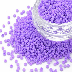 Темно-Фиолетовый 13/0 стакан бисер, Макарон цвет, круглое отверстие, круглые, темно-фиолетовый, 13/0, 2~2.3x1.5 мм, отверстие : 0.8 мм, о 450 г / мешок