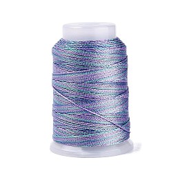 Orquídea Media 5 rollos 9-cuerdas de nailon trenzado de varias capas con hilo metálico, medio de la orquídea, 0.5 mm, aproximadamente 98.43 yardas (90 m) / rollo