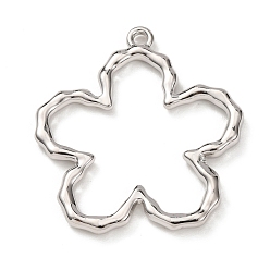 Платина Подвески из сплава , , платина, 43x40x3 мм, отверстие : 2.5 мм