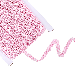 Pink 2Bags Polyester Lace Trim, Wavy Trimming for Home Textile Decoration, Pink, 1/4 inch(8mm)