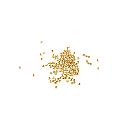 Plaqué 18K Or Véritable Laiton ronde perles d'espacement, sans cadmium et sans nickel et sans plomb, réel 18 k plaqué or, 2.5mm, trou: 0.5 mm, environ 99 pcs / 3 g, 3 g / set