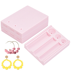 Pink Форма для шариков из полимерной глины и резины, прямоугольные, розовые, 80x60x25.5 мм