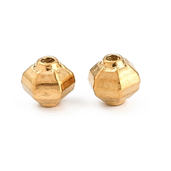 Lantern 304 из нержавеющей стали бусы, реальный 18 k позолоченный, ионное покрытие (ip), фонарь, 6.5x6x6 мм, отверстие : 1.2 мм