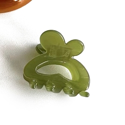 Светло-зеленый Коричневый Заколки-когти из ацетата пропионата целлюлозы, аксессуары для волос для женщин и девочек, оливковый, 30 мм