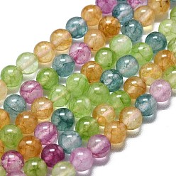 (52) Непрозрачная лаванда Натуральный Malaysia нефритовые бусы пряди, окрашенная и подогревом, круглые, разноцветные, 6~6.5 мм, отверстие : 1 мм, около 60~62 шт / нитка, 14.96 дюйм (38 см)