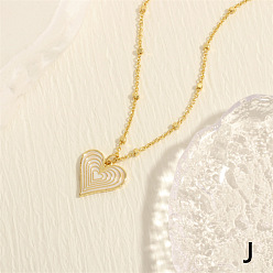 Белый Женские латунные эмалированные ожерелья, сердце кулон ожерелье, золотые, белые, 17.72 дюйм (45 см)
