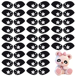 Horse Eye 150 Pairs Felt Craft Doll Eye, for DIY Doll Toys Puppet Plush Animal Making, Horse Eye, 42x26x1.3mm