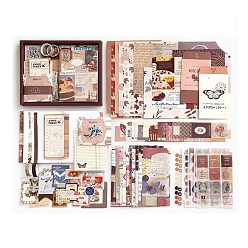 Кокосово-Коричневый Набор бумаги для скрапбукинга, для альбома для вырезок diy, справочная бумага, украшение дневника, кокосового коричневый, 230x185 мм, о 155 шт / комплект