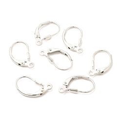 Серебро 925 серьги с обручем из серебра 925 пробы, серебряные, 16x9.5x1.5 мм, отверстия: 1 мм, штифты: 0.8 мм