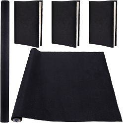 Black 1.1M Silk Cloth Book Covers, Notebook Wraps, Black, 420x0.2mm