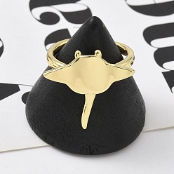 Настоящее золото 18K Латунь манжеты кольца, манта, долговечный, стойки покрытие, без свинца и без кадмия, реальный 18 k позолоченный, 19.5x21 мм