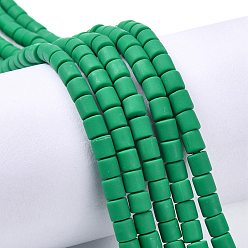 Морско-зеленый Нити из полимерных глин, колонка, цвета морской волны, 5~7x6 мм, отверстие : 1.5~2 мм, около 61~69 шт / нитка, 15.74 дюйм