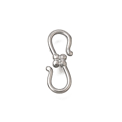Stainless Steel Color 304 Stainless Steel S-Hook Clasps, Double Snap Hook, Stainless Steel Color, 14x5x1.5mm