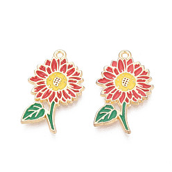 Помидор Подвески из эмали и сплава, , золотые, без кадмия, без никеля и без свинца, помидор, 25.5x15.5x1.5 мм, отверстие : 1.4 мм