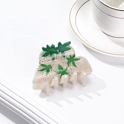 Клубника Заколки для волос в форме когтей из ацетата целлюлозы, аксессуары для волос для женщин и девочек, клубника, 85x60x50 мм