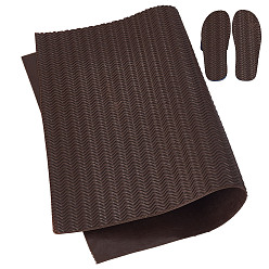 Кокосово-Коричневый Резиновые противоскользящие накладки на обувь, принадлежности для ремонта обуви, прямоугольные, кокосового коричневый, 380x280x3 мм