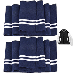 Прусский Синий Полиэстеровая эластичная резинка для манжет, отделка воротника выреза горловины пояса, берлинская лазурь, 950x140x1.5 мм