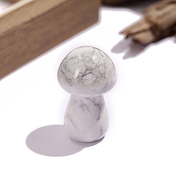 Говлит Декоративные украшения из голлива, украшения для дома, гриб, 22x36 мм