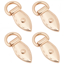 Light Gold 4шт. застежки для подвески сумки из сплава, аксессуары для замены сумок, золотой свет, 3.5x1.5 см
