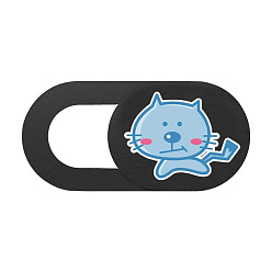 Cat Shape Металлические чехлы для веб-камер, блокираторы скользящих камер для накладок, портативный компьютер, телефоны, монитор, форма кошки, 160x40 мм