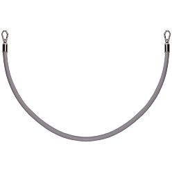 Серый Круглые ручки для сумок из искусственной кожи, с поворотными застежками сплава, платина, серые, 608x9.5 мм