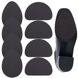 Черный 8шт. ремонт подошв обуви, замена силиконовой подошвы, самоклеящиеся противоскользящие накладки на подошву обуви, капля и арка, чёрные, 60.5~90x65~90x1 мм, 4 шт / стиль