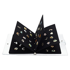 (52) Непрозрачная лаванда Войлочные сменные листы для блокнотов, ручная папка для счетов, бумага и ПВХ многоразового использования 4 папка с кольцами, разноцветные, 280~320x210~255x3~31.5 мм